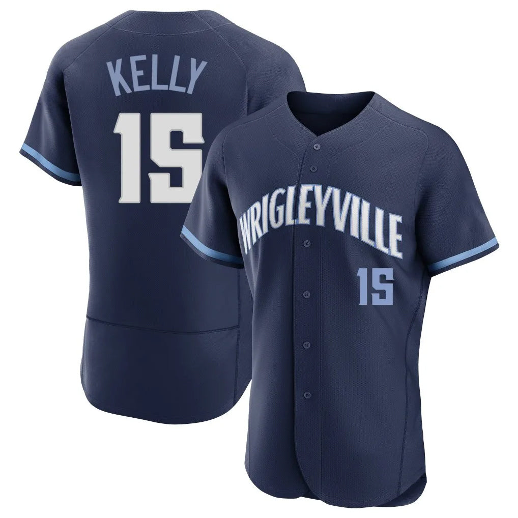 Choea C.Cubs #15 Carson Kelly Player Navy City Connect Limited Elite Home Stitched Jerseys
