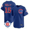 Choea C.Cubs #15 Carson Kelly Player Royal 150th Anniversary Limited Home Stitched Jerseys