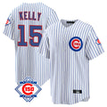 Choea C.Cubs #15 Carson Kelly Player White 150th Anniversary Home Game Stitched Jerseys