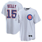 Choea C.Cubs #15 Carson Kelly Player White Limited Home Game Stitched Jerseys