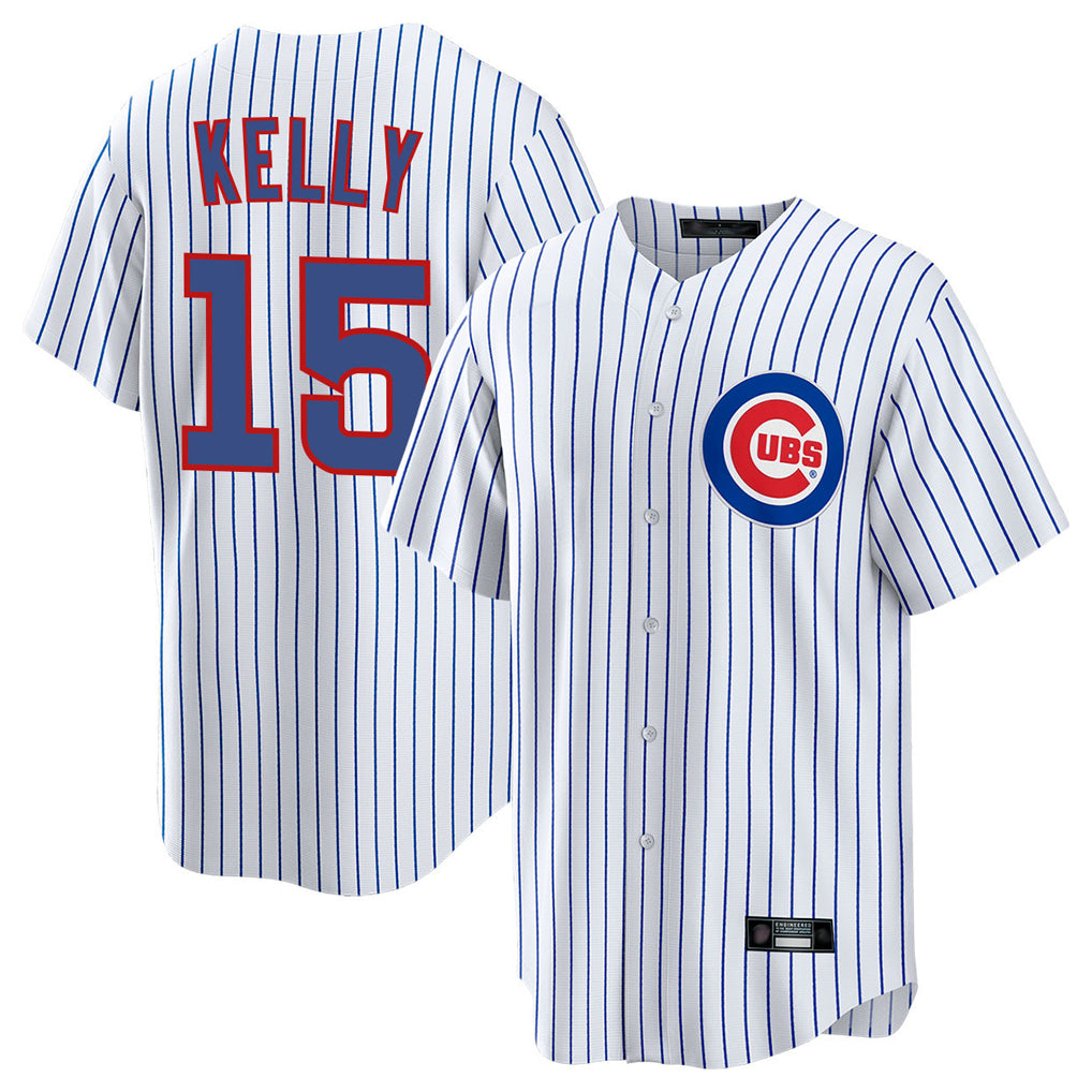 Choea C.Cubs #15 Carson Kelly Player White Limited Elite Home Game Stitched Jerseys