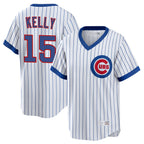 Choea C.Cubs #15 Carson Kelly Player White T-shirt Cooperstown Collection Limited Stitched Jerseys