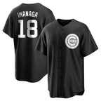 Choea C.Cubs #18 Shota Imanaga Player Black Game Stitched Jerseys