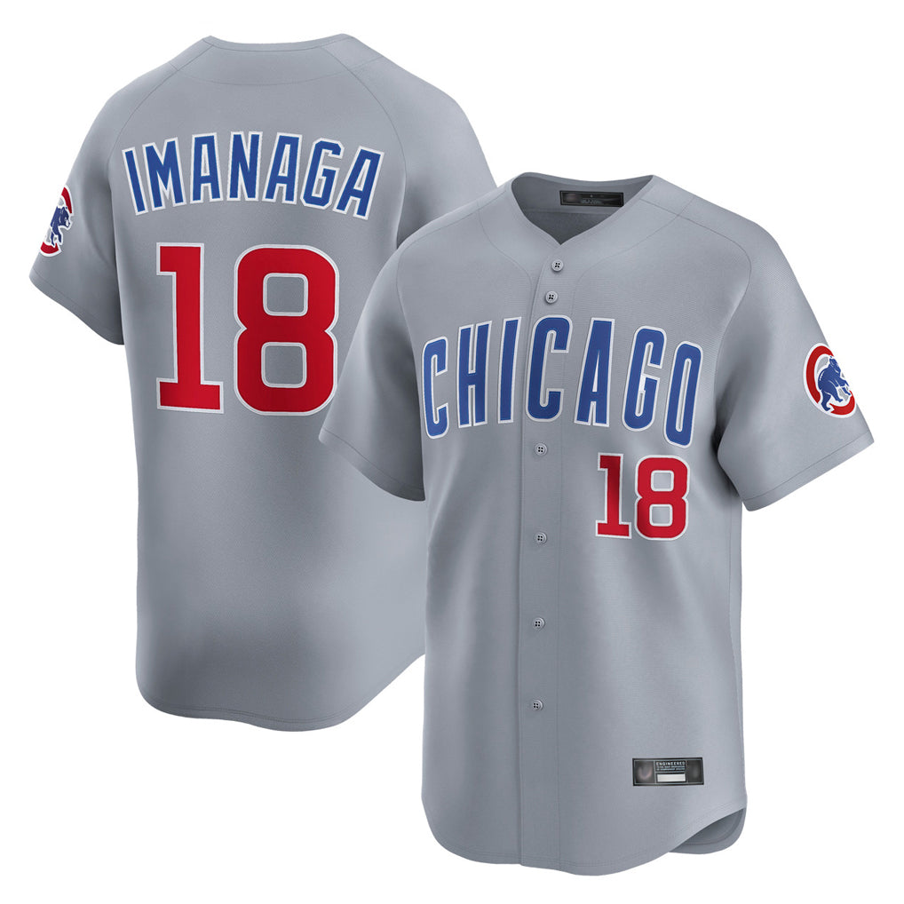 Choea C.Cubs #18 Shota Imanaga Player Gray Road Limited Home Stitched Jerseys