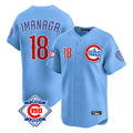 Choea C.Cubs #18 Shota Imanaga Player Light Blue 150th Anniversary Limited Home Stitched Jerseys