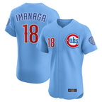 Choea C.Cubs #18 Shota Imanaga Player Light Blue Limited Elite Home Stitched Jerseys