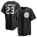 Choea C.Cubs #23 Ryne Sandberg Player Black Game Stitched Jerseys