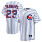 Choea C.Cubs #23 Ryne Sandberg Player White Game Home Stitched Jerseys