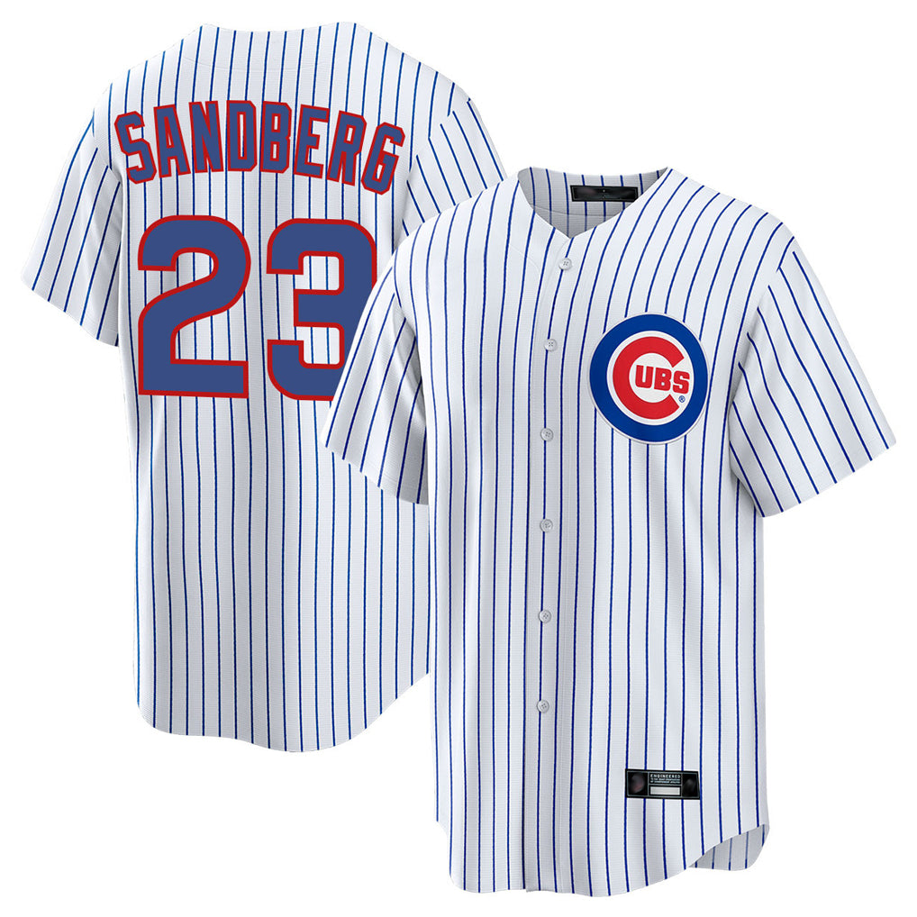 Choea C.Cubs #23 Ryne Sandberg Player White Game Home Stitched Jerseys