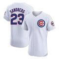 Choea C.Cubs #23 Ryne Sandberg Player White Limited Elite Home Game Stitched Jerseys