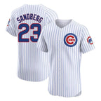 Choea C.Cubs #23 Ryne Sandberg Player White Limited Elite Home Game Stitched Jerseys