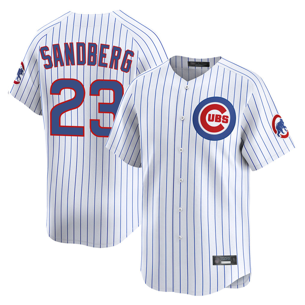 Choea C.Cubs #23 Ryne Sandberg Player White Limited Home Game Stitched Jerseys