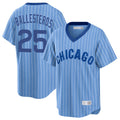 Choea C.Cubs #25 Mois¡§|s Ballesteros Player Blue T-shirt Cooperstown Collection Limited Stitched Jerseys