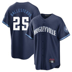 Choea C.Cubs #25 Mois¡§|s Ballesteros Player Navy City Connect Home Game Stitched Jerseys