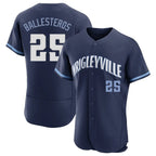 Choea C.Cubs #25 Mois¡§|s Ballesteros Player Navy City Connect Limited Elite Home Stitched Jerseys