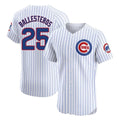 Choea C.Cubs #25 Mois¡§|s Ballesteros Player White Limited Elite Home Game Stitched Jerseys