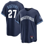 Choea C.Cubs #27 Seiya Suzuki Player Navy City Connect Home Game Stitched Jerseys