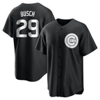 Choea C.Cubs #29 Michael Busch Player Black Game Stitched Jerseys
