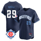 Choea C.Cubs #29 Michael Busch Player Navy City Connect 150th Anniversary Limited Home Stitched Jerseys