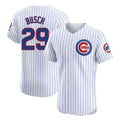 Choea C.Cubs #29 Michael Busch Player White Limited Elite Home Game Stitched Jerseys