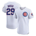 Choea C.Cubs #29 Michael Busch Player White Limited Elite Home Game Stitched Jerseys