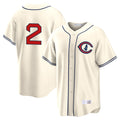 Choea C.Cubs #2 Nico Hoerner Player Cream Field of Dreams Home Game Stitched Jerseys