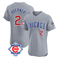 Choea C.Cubs #2 Nico Hoerner Player Gray Road 150th Anniversary Limited Elite Home Stitched Jerseys