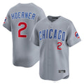 Choea C.Cubs #2 Nico Hoerner Player Gray Road Limited Home Stitched Jerseys