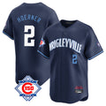 Choea C.Cubs #2 Nico Hoerner Player Navy City Connect 150th Anniversary Limited Home Stitched Jerseys