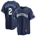 Choea C.Cubs #2 Nico Hoerner Player Navy City Connect Home Game Stitched Jerseys