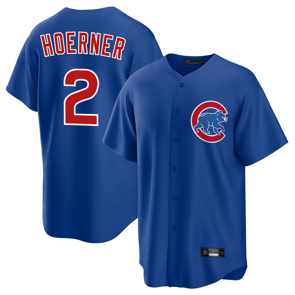 Choea C.Cubs #2 Nico Hoerner Player Royal Home Game Stitched Jerseys