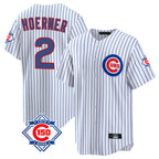 Choea C.Cubs #2 Nico Hoerner Player White 150th Anniversary Home Game Stitched Jerseys