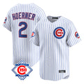 Choea C.Cubs #2 Nico Hoerner Player White 150th Anniversary Limited Home Game Stitched Jerseys
