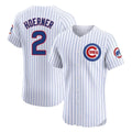 Choea C.Cubs #2 Nico Hoerner Player White Limited Elite Home Game Stitched Jerseys