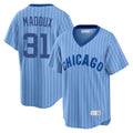 Choea C.Cubs #31 Greg Maddux Player Blue T-shirt Cooperstown Collection Limited Stitched Jerseys