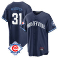 Choea C.Cubs #31 Greg Maddux Player Navy 150th Anniversary City Connect Home Game Stitched Jerseys