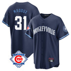 Choea C.Cubs #31 Greg Maddux Player Navy 150th Anniversary City Connect Home Game Stitched Jerseys