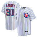 Choea C.Cubs #31 Greg Maddux Player White Game Home Stitched Jerseys