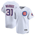 Choea C.Cubs #31 Greg Maddux Player White Limited Home Game Stitched Jerseys