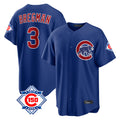 Choea C.Cubs #3 Alex Bregman Royal 150th Anniversary Home Game Stitched Jerseys