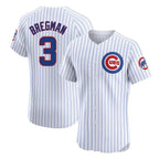 Choea C.Cubs #3 Alex Bregman White Limited Elite Home Game Stitched Jerseys