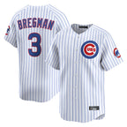 Choea C.Cubs #3 Alex Bregman White Limited Home Game Stitched Jerseys