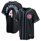 Choea C.Cubs #4 Pete Crow-Armstrong Player Black Fashion Out Game Stitched Jerseys