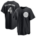 Choea C.Cubs #4 Pete Crow-Armstrong Player Black Game Stitched Jerseys