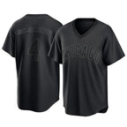 Choea C.Cubs #4 Pete Crow-Armstrong Player Black T-shirt Home Game Stitched Jerseys