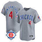 Choea C.Cubs #4 Pete Crow-Armstrong Player Gray Road 150th Anniversary Limited Home Stitched Jerseys