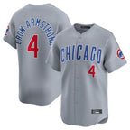 Choea C.Cubs #4 Pete Crow-Armstrong Player Gray Road Limited Home Stitched Jerseys