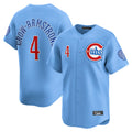 Choea C.Cubs #4 Pete Crow-Armstrong Player Light Blue Limited Home Stitched Jerseys