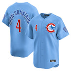Choea C.Cubs #4 Pete Crow-Armstrong Player Light Blue Limited Home Stitched Jerseys