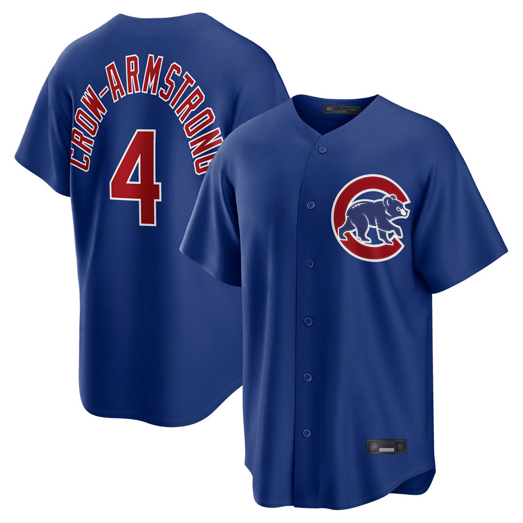 Choea C.Cubs #4 Pete Crow-Armstrong Player Royal Home Game Stitched Jerseys